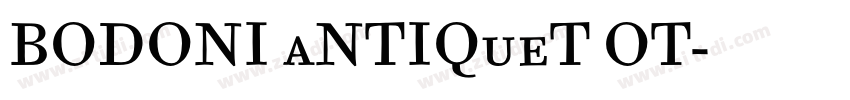 BODONI aNTIQueT OT字体转换